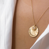 2 of 2: SUN, MOON & SAPPHIRE STAR COIN NECKLACE-OD Fine Necklaces-Marisa Mason