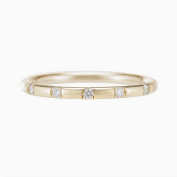 Jennie Kwon Designs eternity wedding band diamond wedding band ring pave set diamonds in 14k gold ring