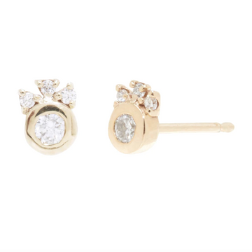 SCOSHA diamond stud earrings gold studs diamond earrings