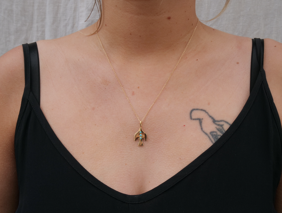 Rise Turquoise-MM Fine Necklaces-Marisa Mason