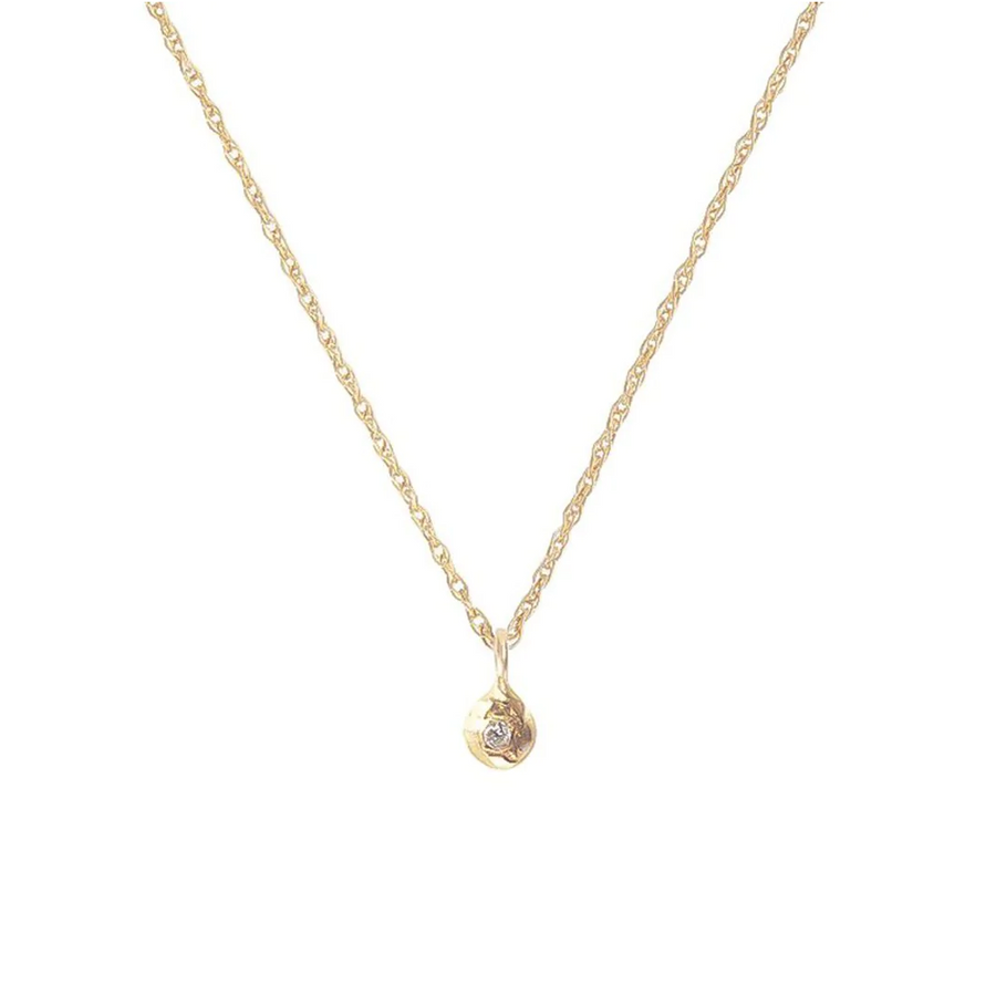 Solid Gold Diamond Necklace