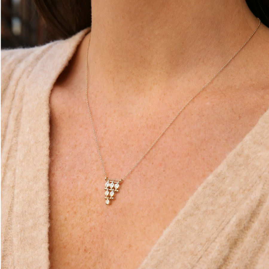 The Medium Diadem Drop Necklace-OD Fine Necklaces-Marisa Mason