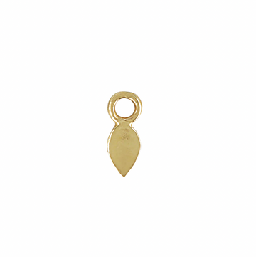 petal shaped gold charm