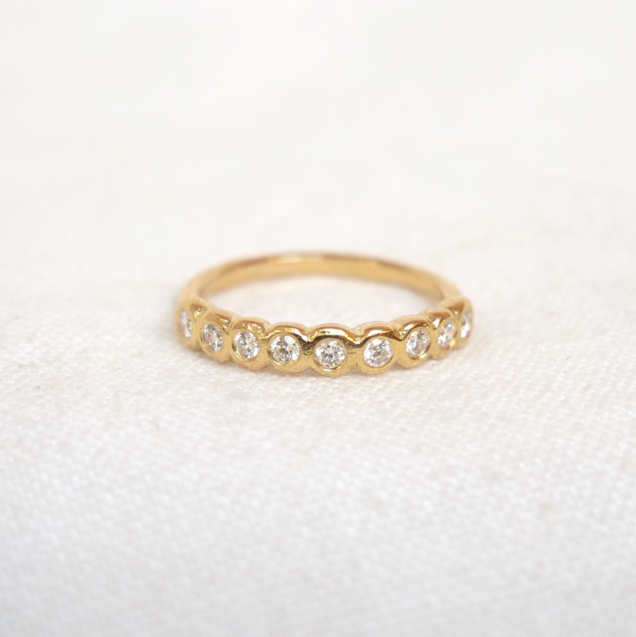 9 Stone Ring - Diamond-MM Fine Rings-Marisa Mason