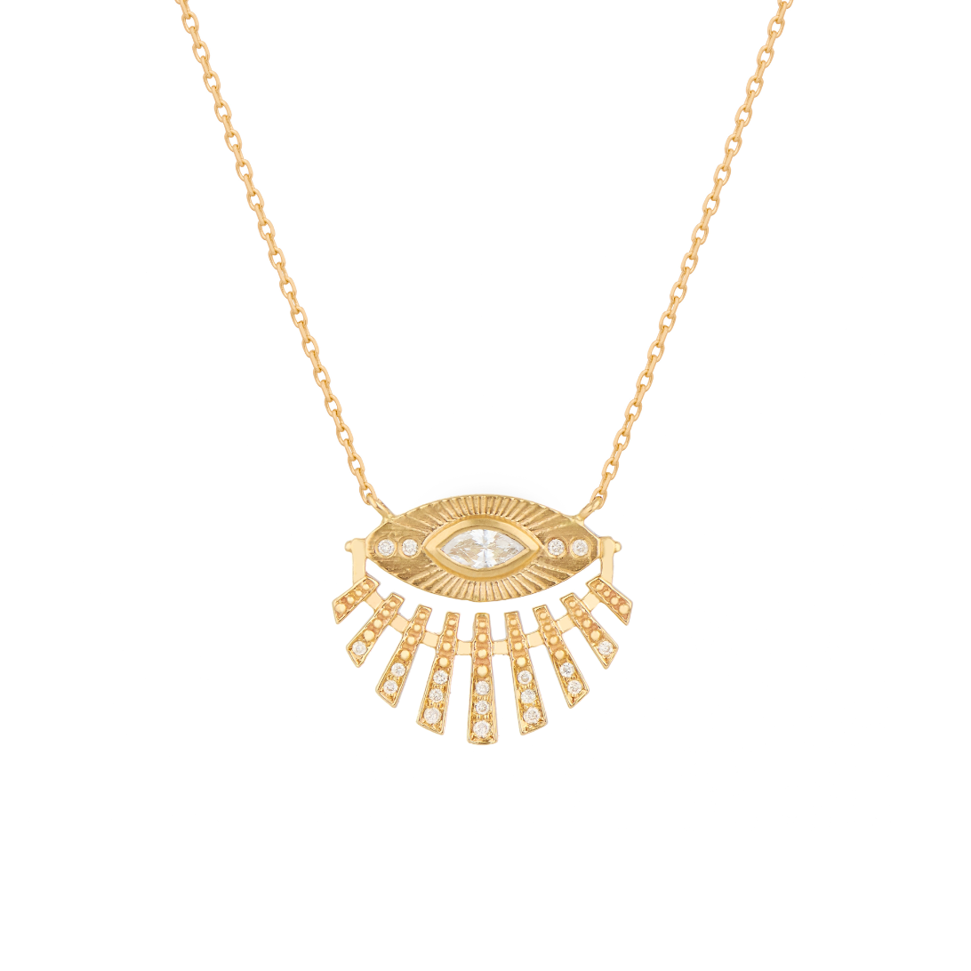 Sun Eye & Diamonds Necklace | Celine Daoust – Marisa Mason