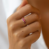 2 of 2: MULTI PINK RUBY RING-OD Fine Rings-Marisa Mason