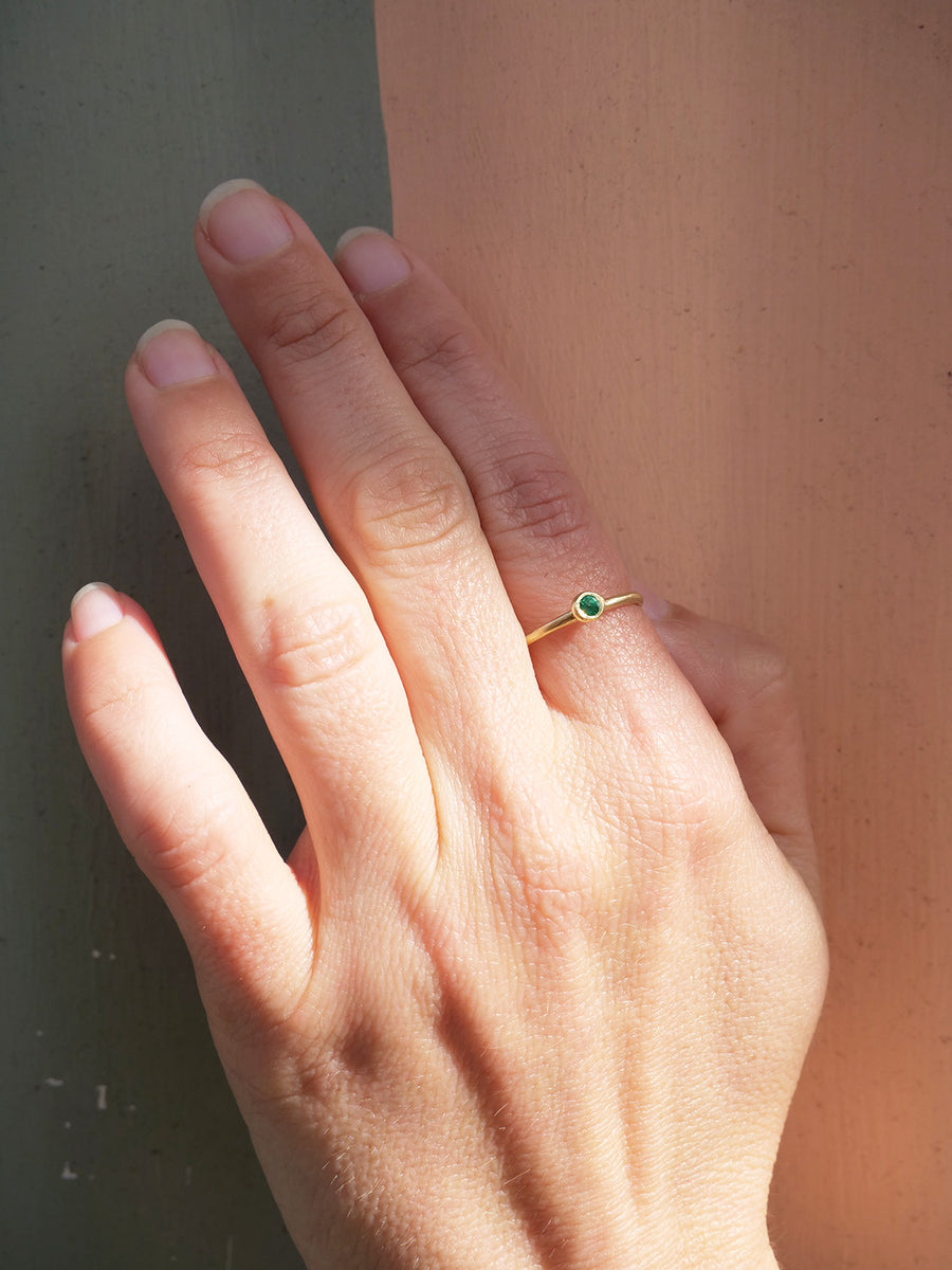 Sacred Bezel Emerald-MM Fine Rings-Marisa Mason