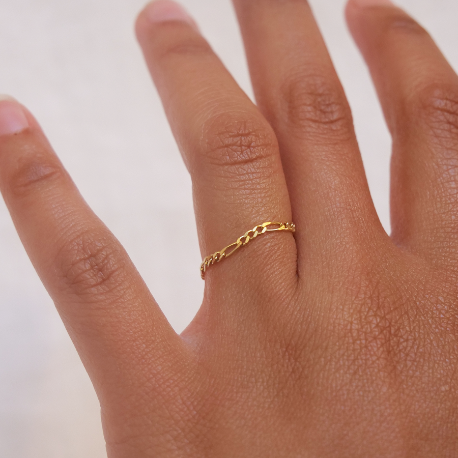 Figaro Chain Ring | Marisa Mason Jewelry 7.5