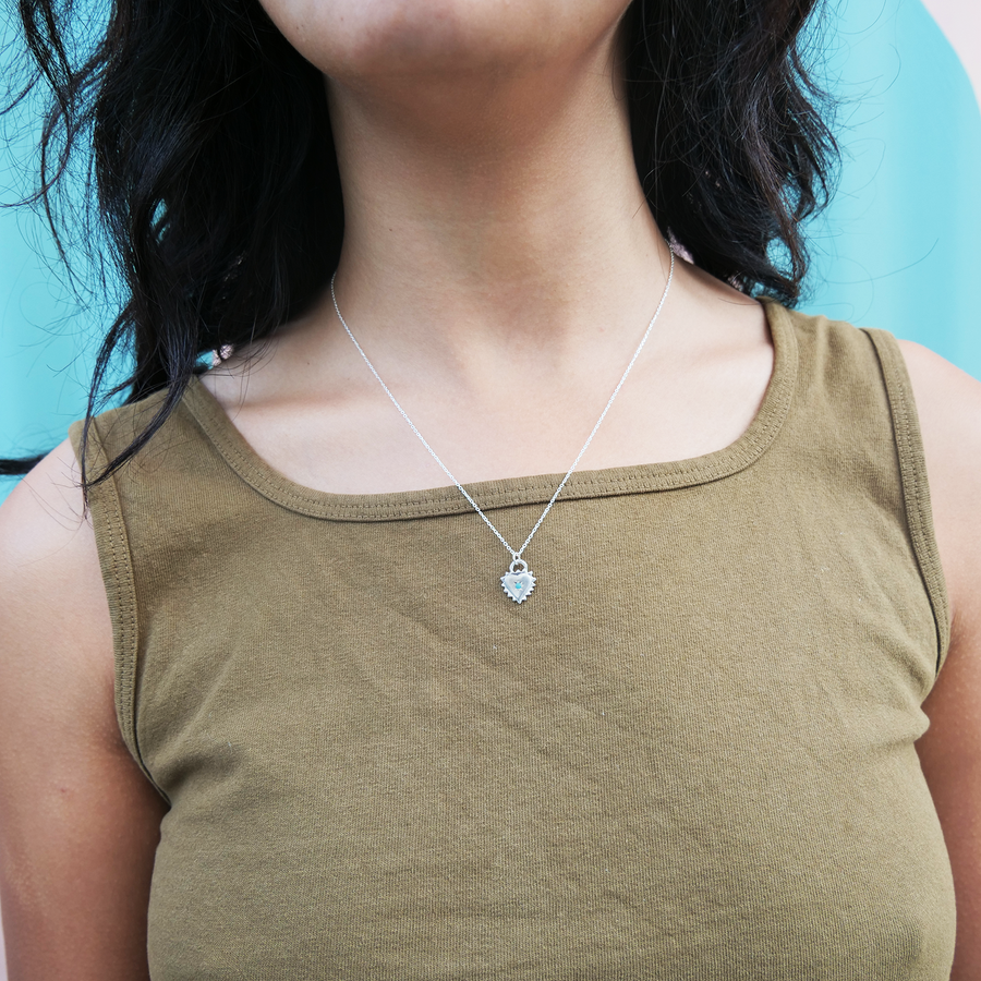 Mini Sagrado with Turquoise-MM Fine Necklaces-Marisa Mason