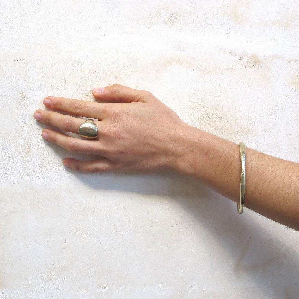 silver950 brass ORBIT BRACELET 3mm シルバー Men's 925 Sterling Silver Foxtail Bracelet – Handwoven | Ronatelli