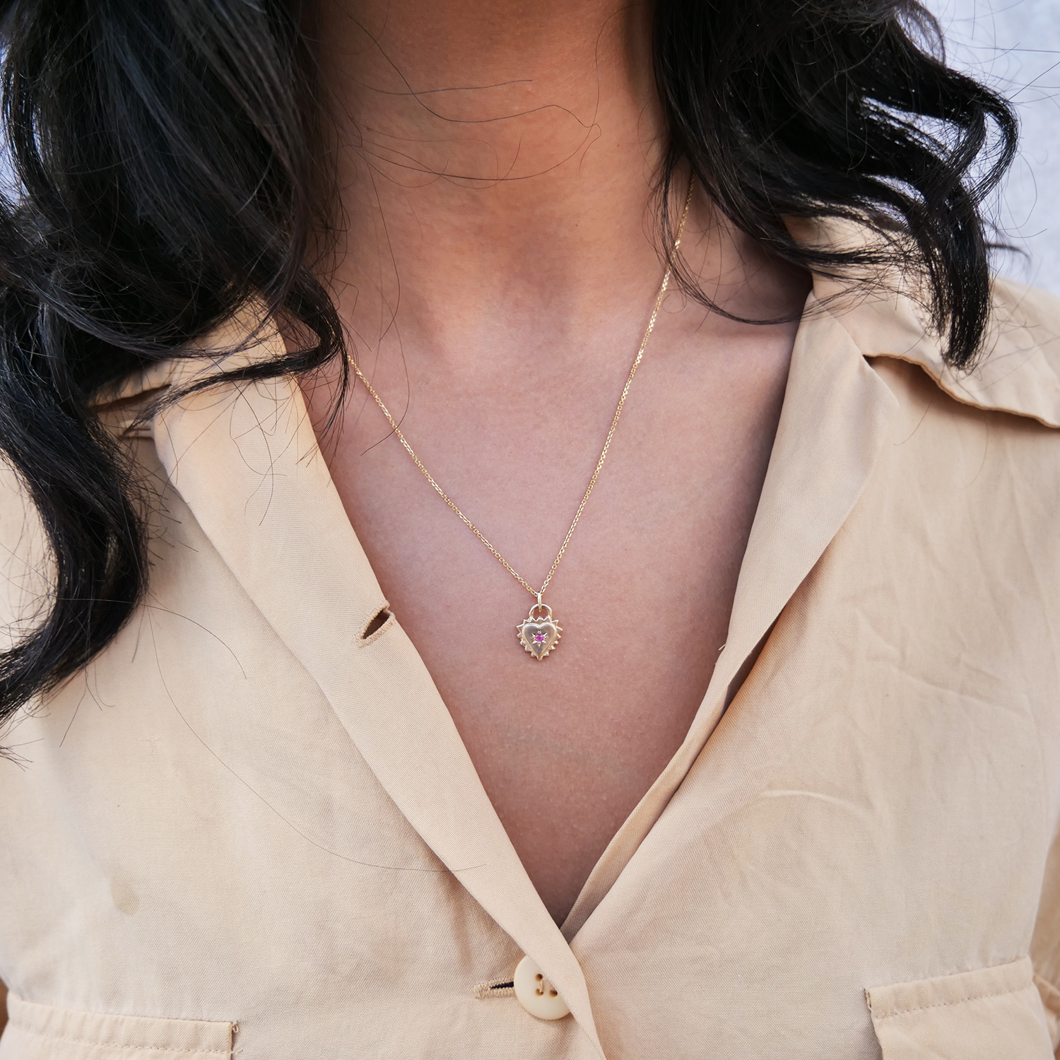 Mini Sagrado with Ruby | Marisa Mason Jewelry