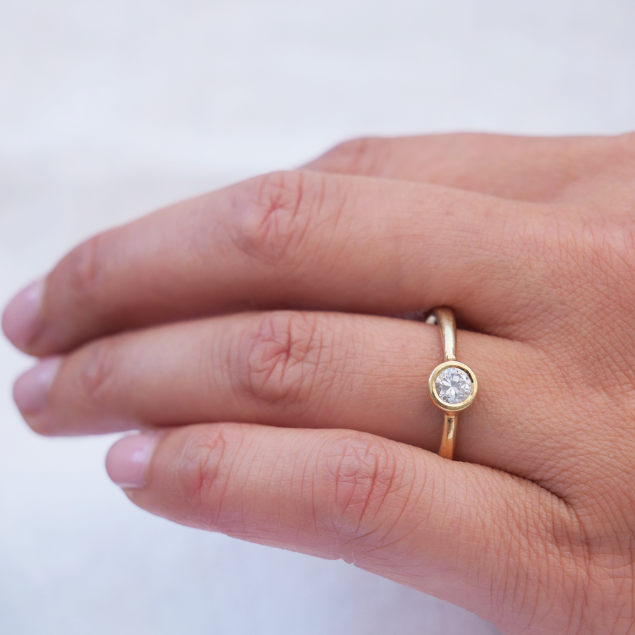 Classic Bezel Ring Small-MM Fine Rings-Marisa Mason