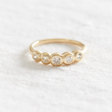 Small 5 Stone Ring-MM Fine Rings-Marisa Mason